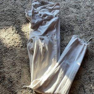 Calvin Klein skinny ripped jeans